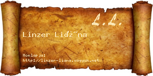 Linzer Liána névjegykártya